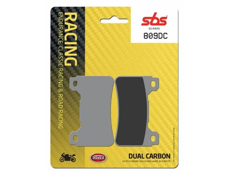 Тормозные колодки SBS Road Racing Brake Pads, Dual Carbon 809DC